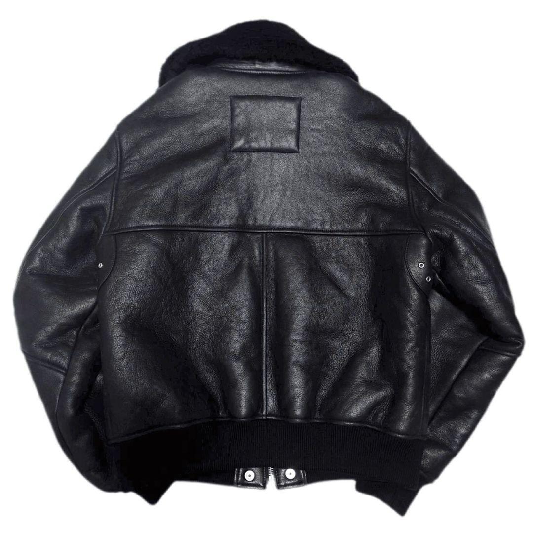 定価23万 ディーゼル 最高級ラムスキンムートンB-15型アビエイタージャケット