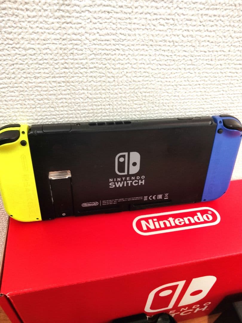 Nintendo Switch ブルー/ネオンイエロー 本体　箱付き