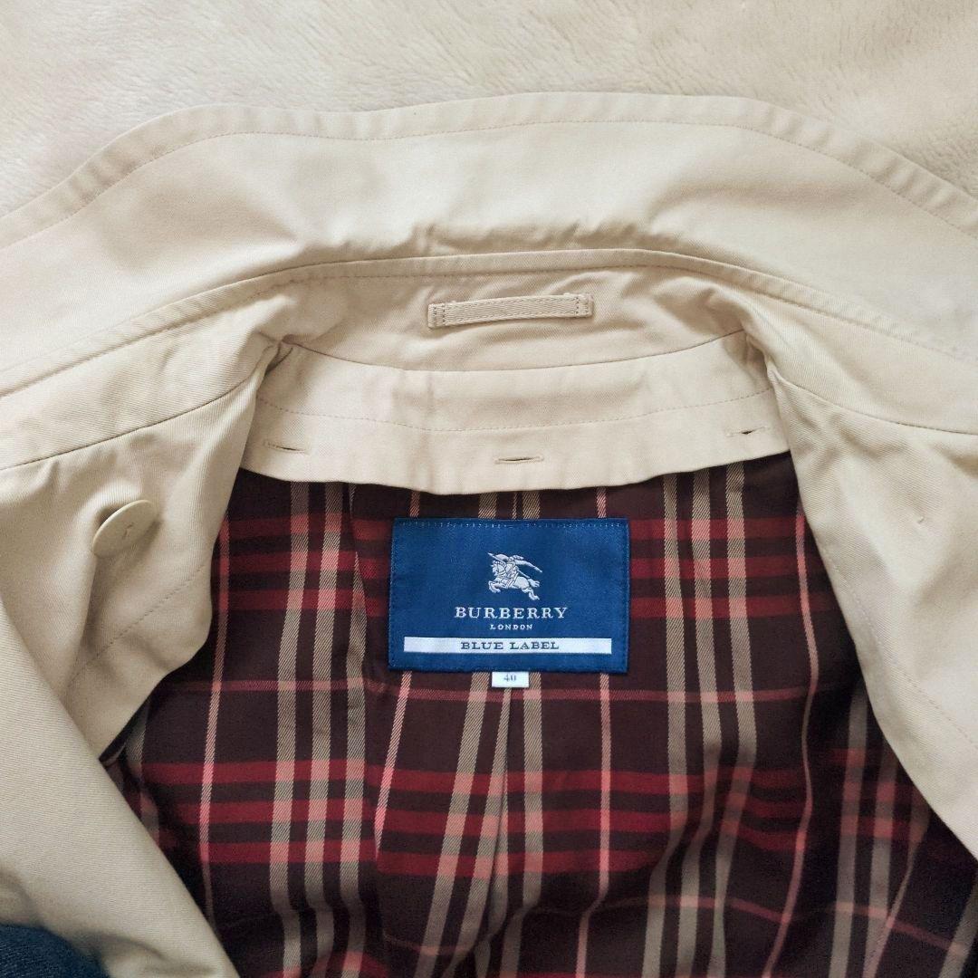 【BURBERRY】トレンチコート　ライナー付き　キナリ　40