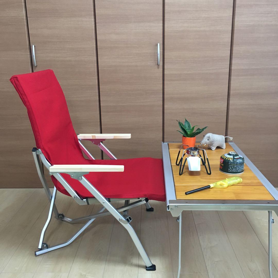 レッド 2枚組 ポケットあり フルセット ローチェア30用 10号帆布カバー