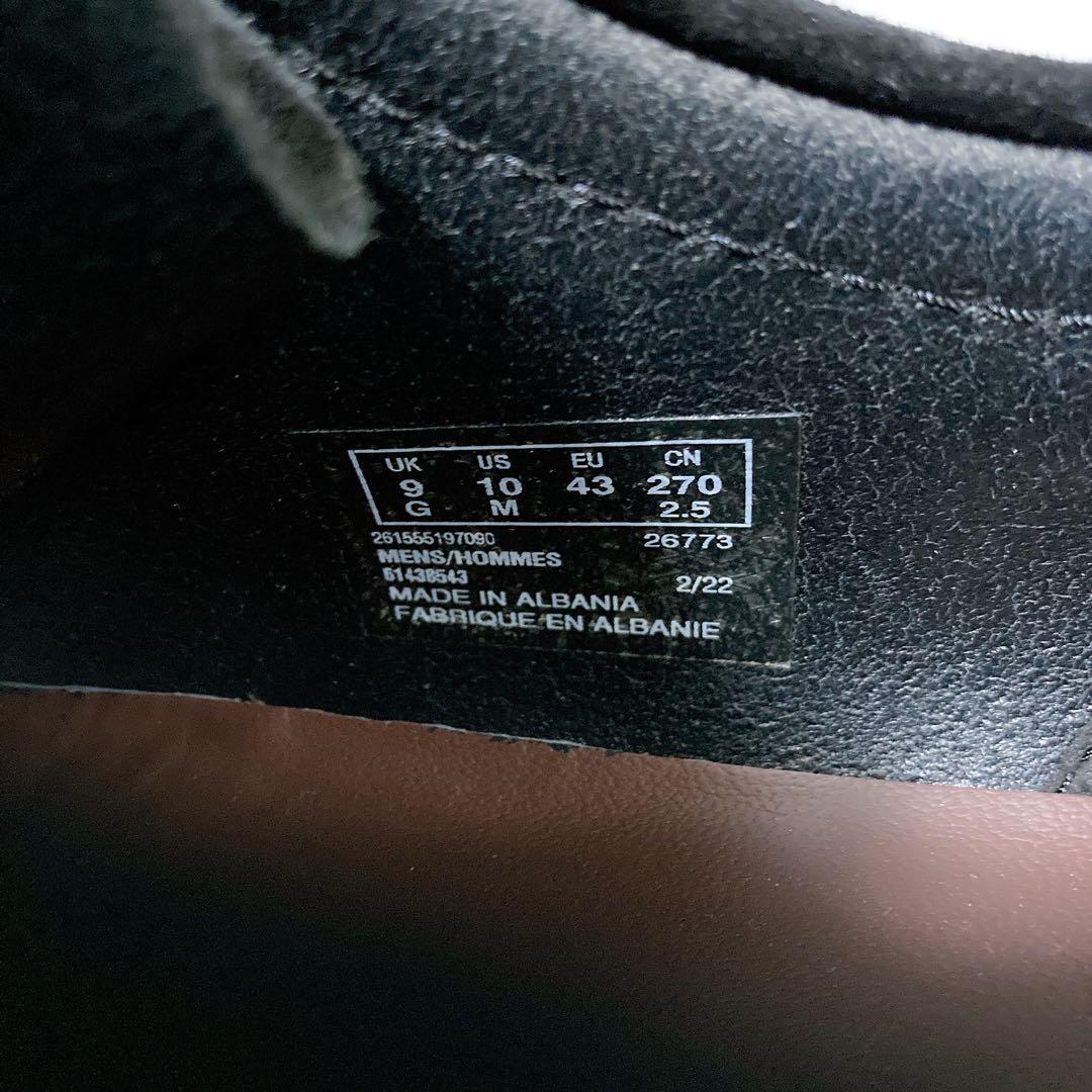 美品 CLARKS クラークス ワラビーブーツ スエード 27 ブラック 黒