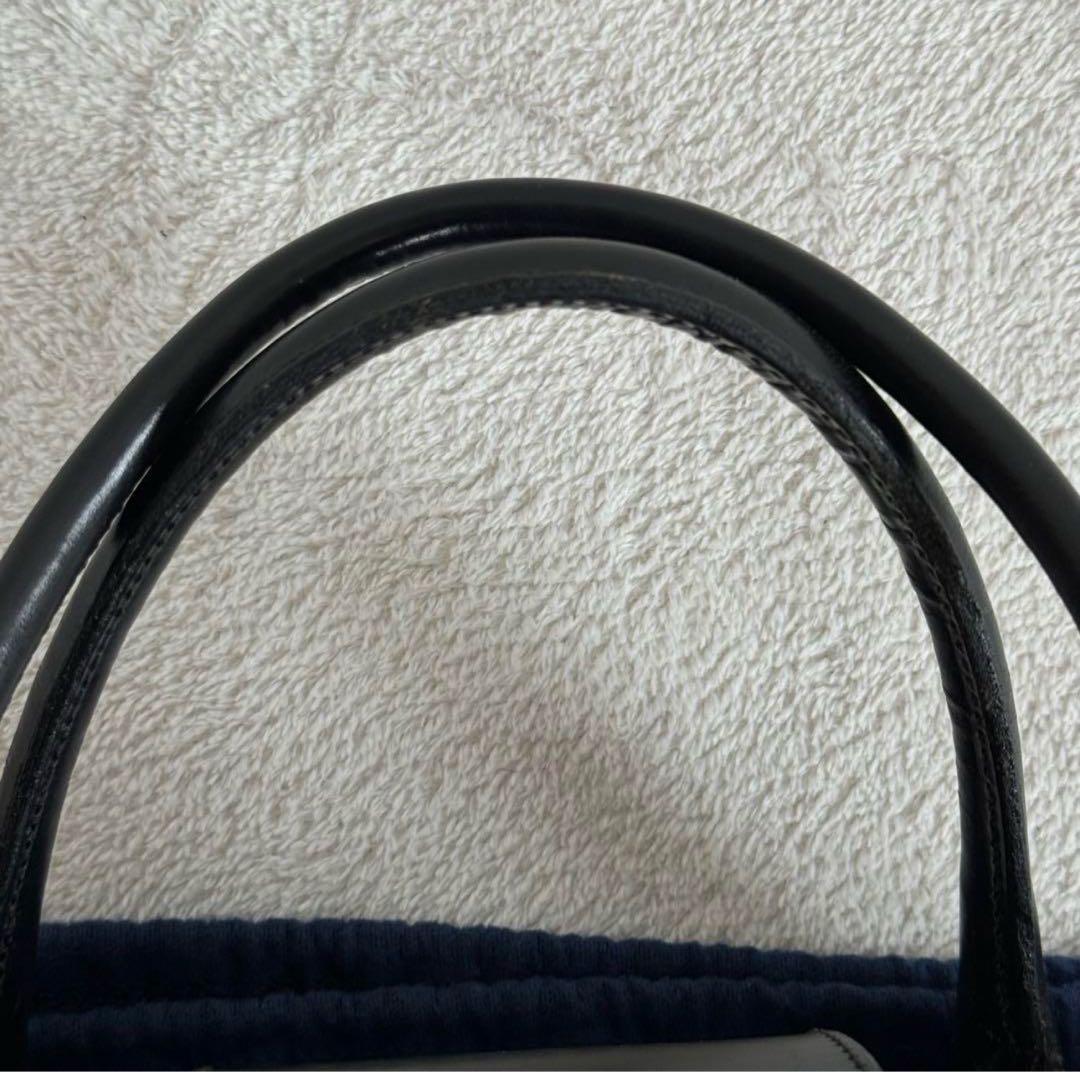 J&M DAVIDSON 高級レザー　ブライドル　ハンドバッグ　ターンロック