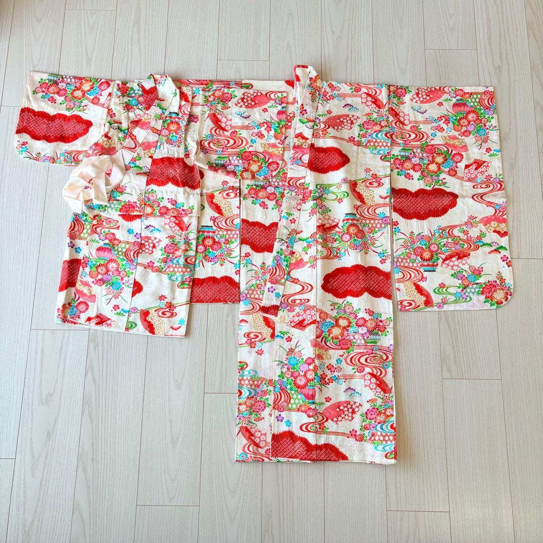 姉妹　2着分　子供　着物　七五三 お揃い　絞り