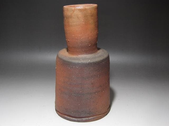 ★　金重道明（金重陶陽の子）　砧花入　侘の友　表千家十四代而妙斎の花押★y470