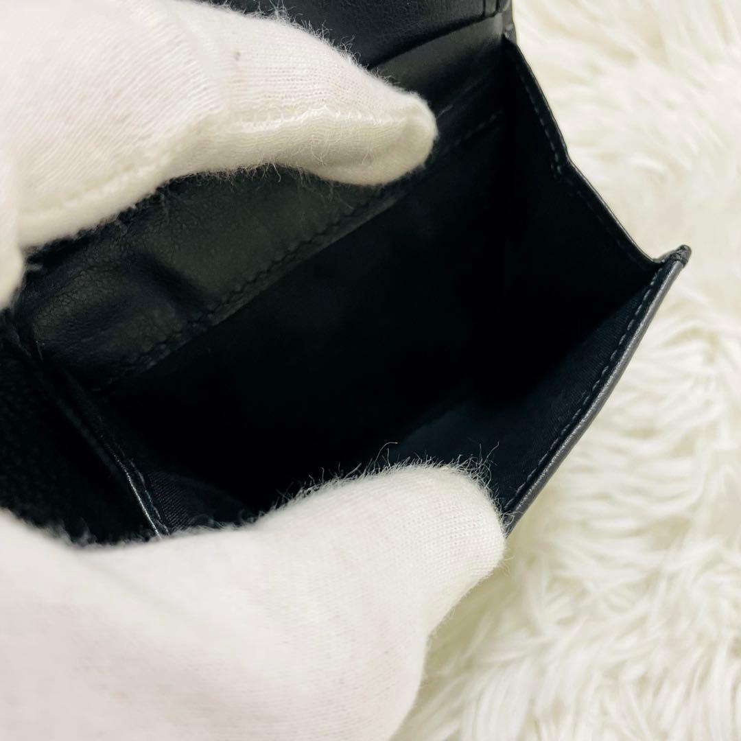 極美✨ディオール 二つ折り財布 レザー オブリーク レザー ブラック 現行 新作