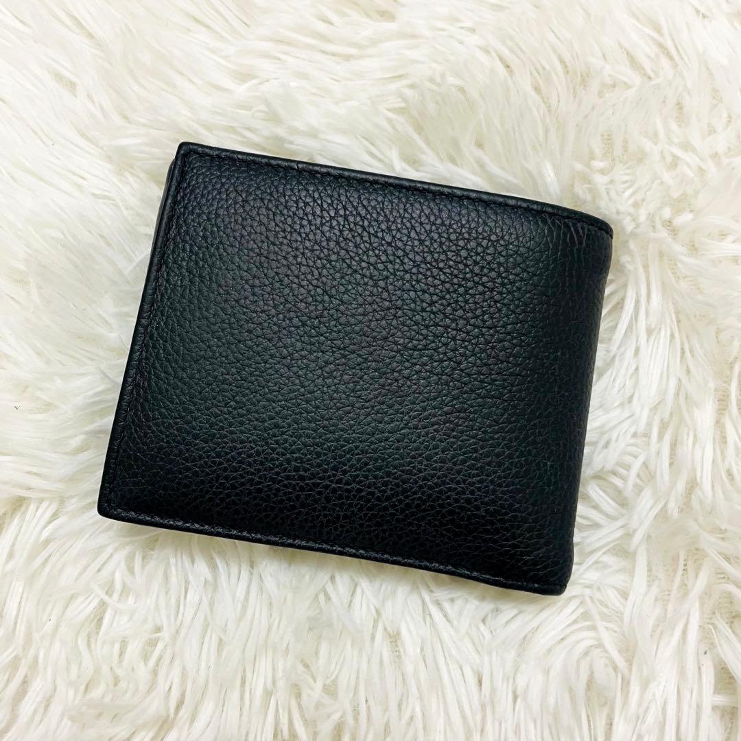 極美✨ディオール 二つ折り財布 レザー オブリーク レザー ブラック 現行 新作