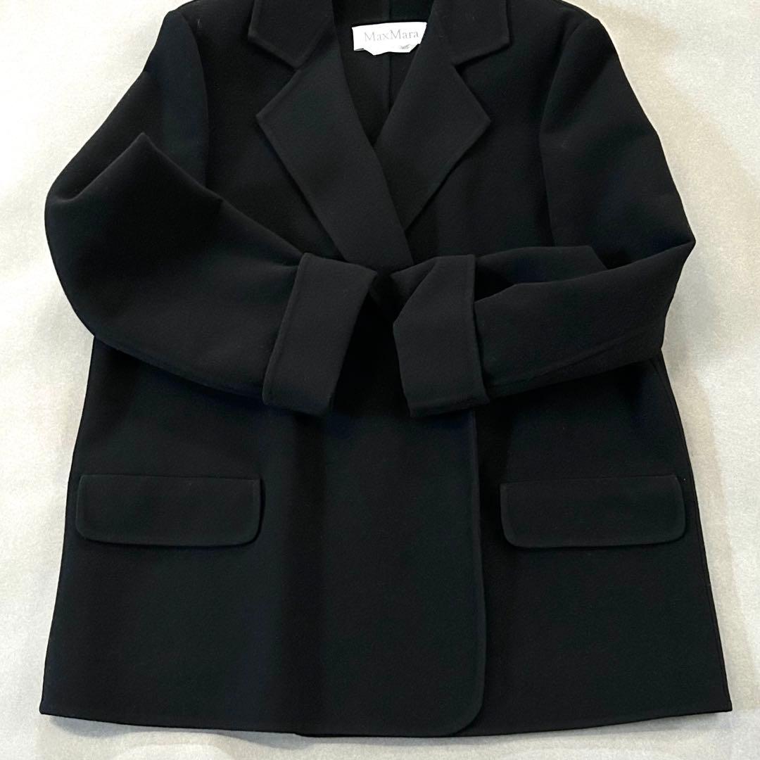 最高級＊白タグ マックスマーラ ダブルフェイス チェスターコート 42 極美品
