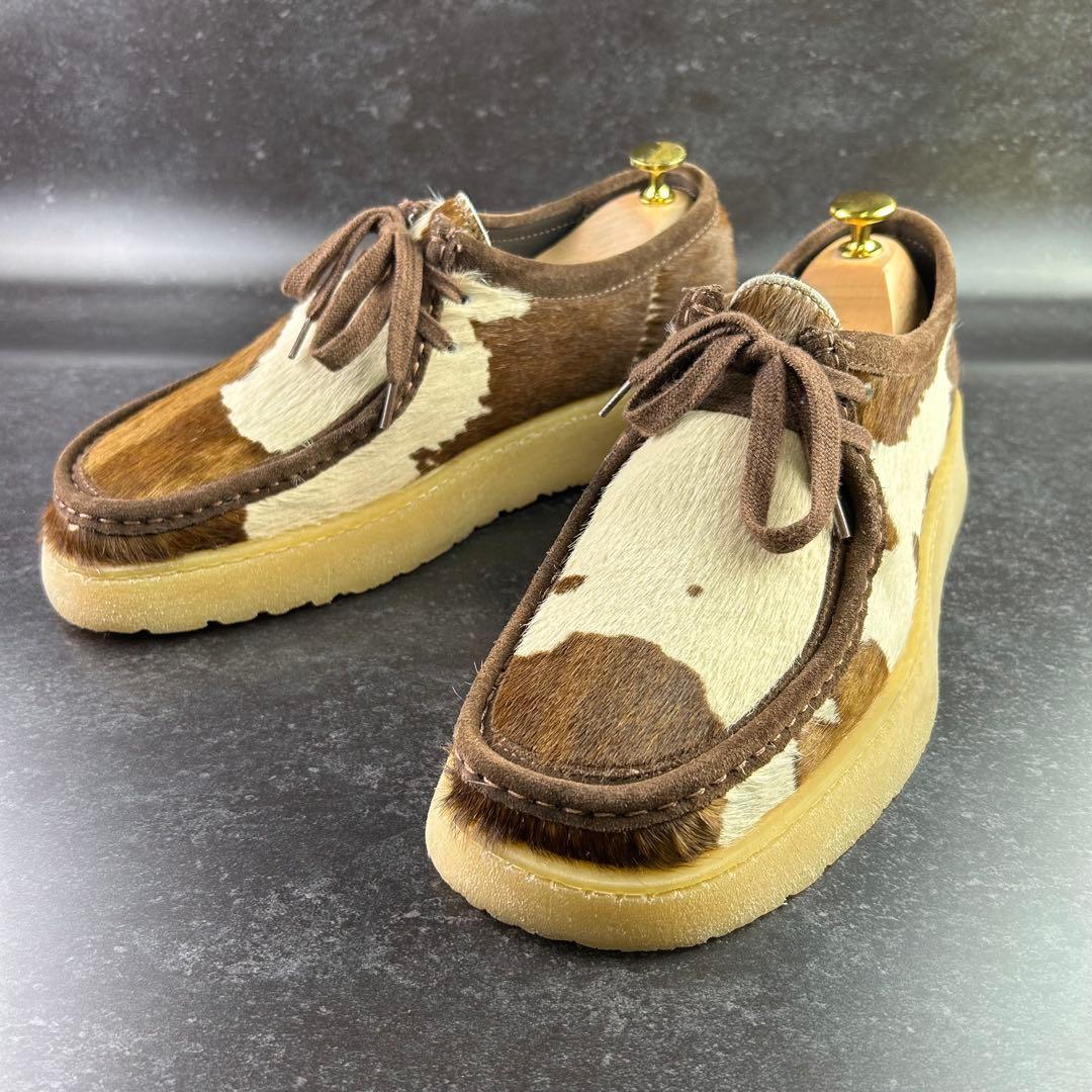 月末最終価格 超美品 Clarks×ZARA ハラコ モカシンブーツ 26.5