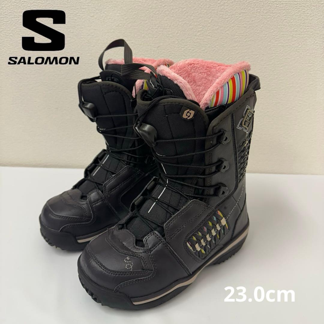 SALOMON レディーススノーボードブーツ 23.0cm ダークブラウン