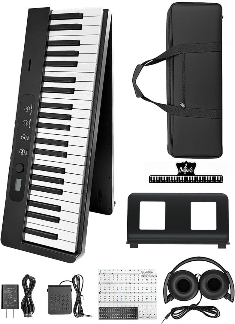 電子ピアノ 88鍵盤 折りたたみピアノ