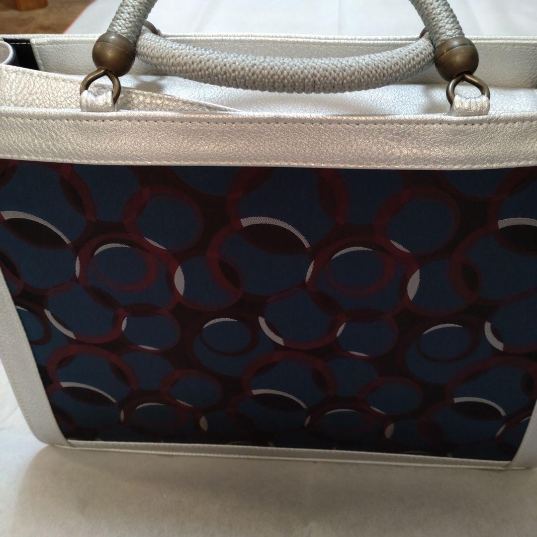 【新品】和装用バッグと揃いの低反発L草履セット　オーダー品　大容量バッグ　モダン