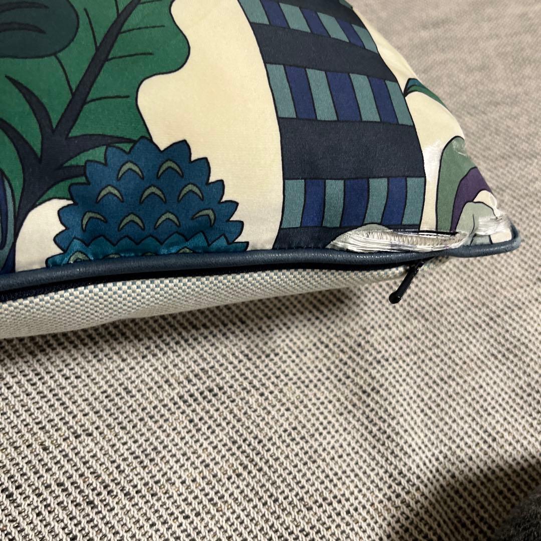 エルメス　植物柄 クッション3pダメージあり