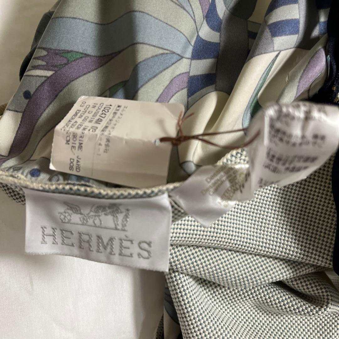 エルメス　植物柄 クッション3pダメージあり