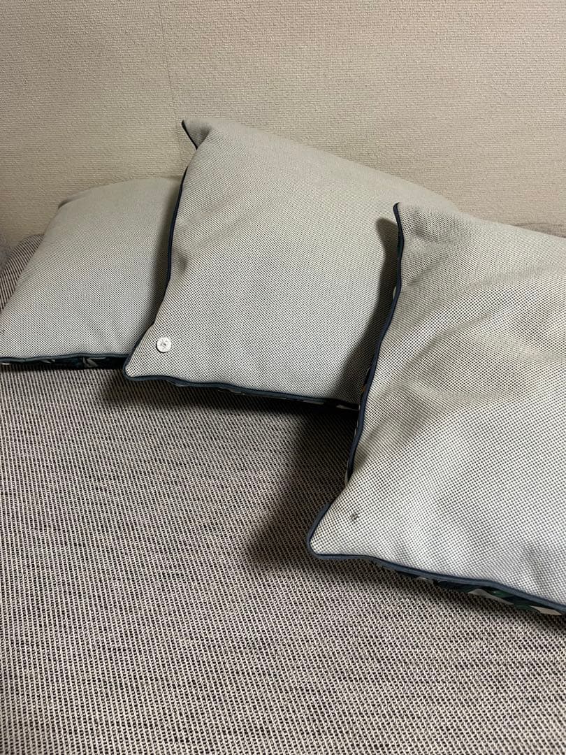 エルメス　植物柄 クッション3pダメージあり