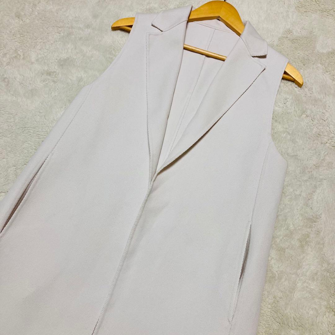 ANAYI アナイ ロングジレ カルゼリバーボタンレスジレ 近年 モデル 36