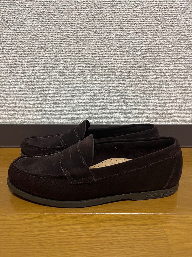 G.H. Bass ダークブラウン スエード ローファー