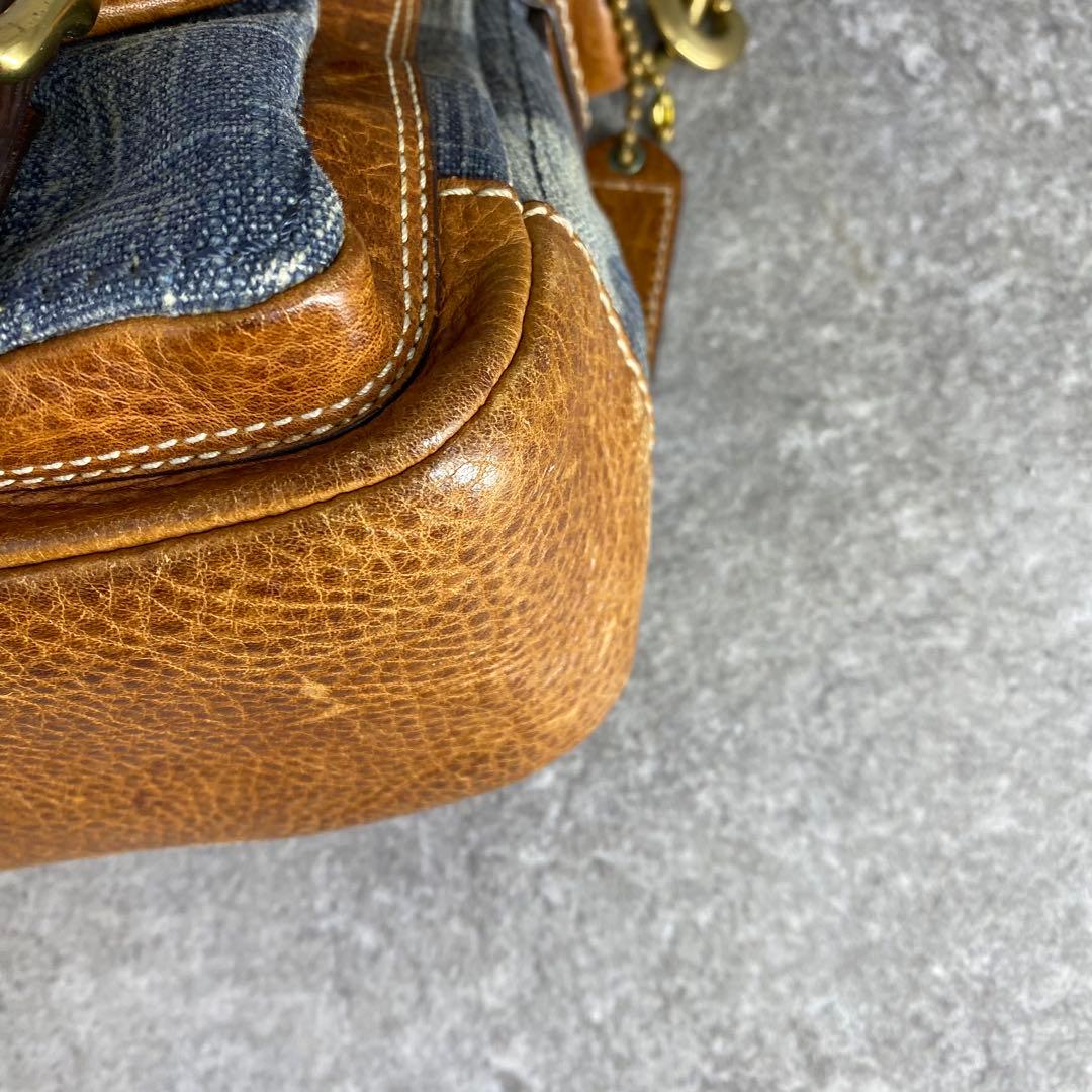 バッグ Coach Legacy Denim One Shoulder Bag