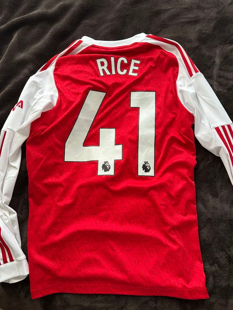 アーセナル　25/26 ホームユニフォーム長袖　デクランライス