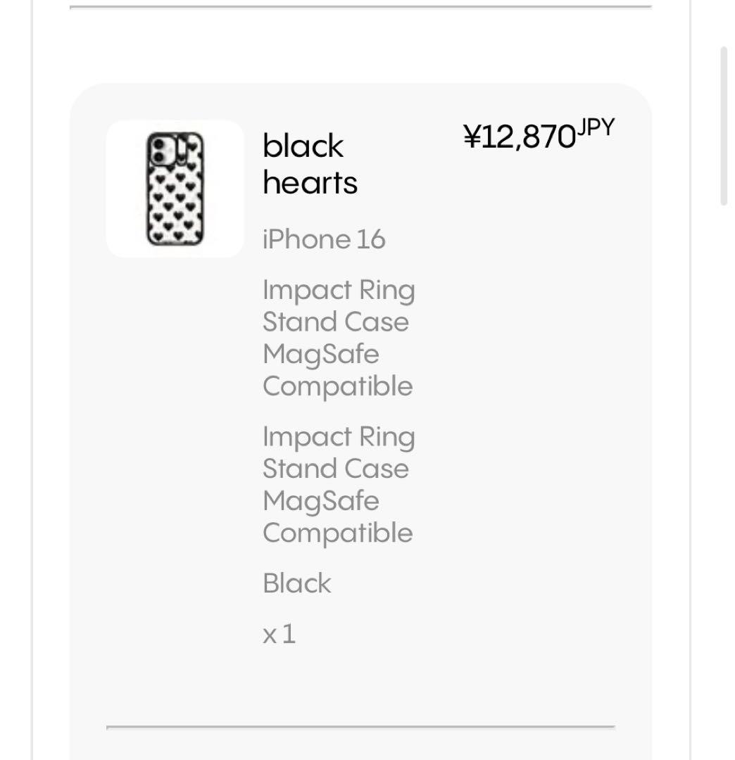 iPhone 16 Impact Ring Stand Case ブラック