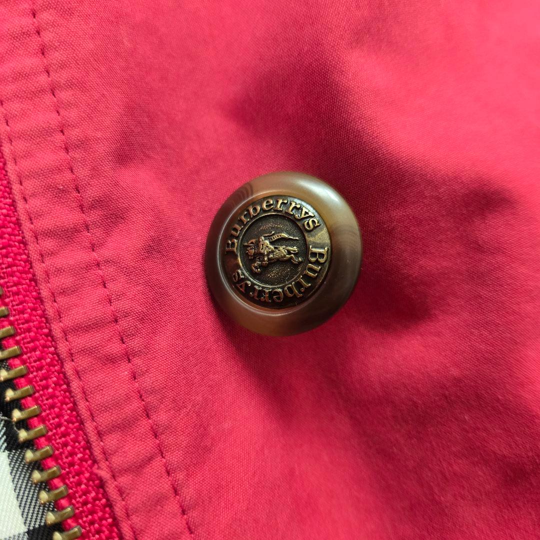 Burberrys ステンカラーコート キルティングライナー ドローコード 赤