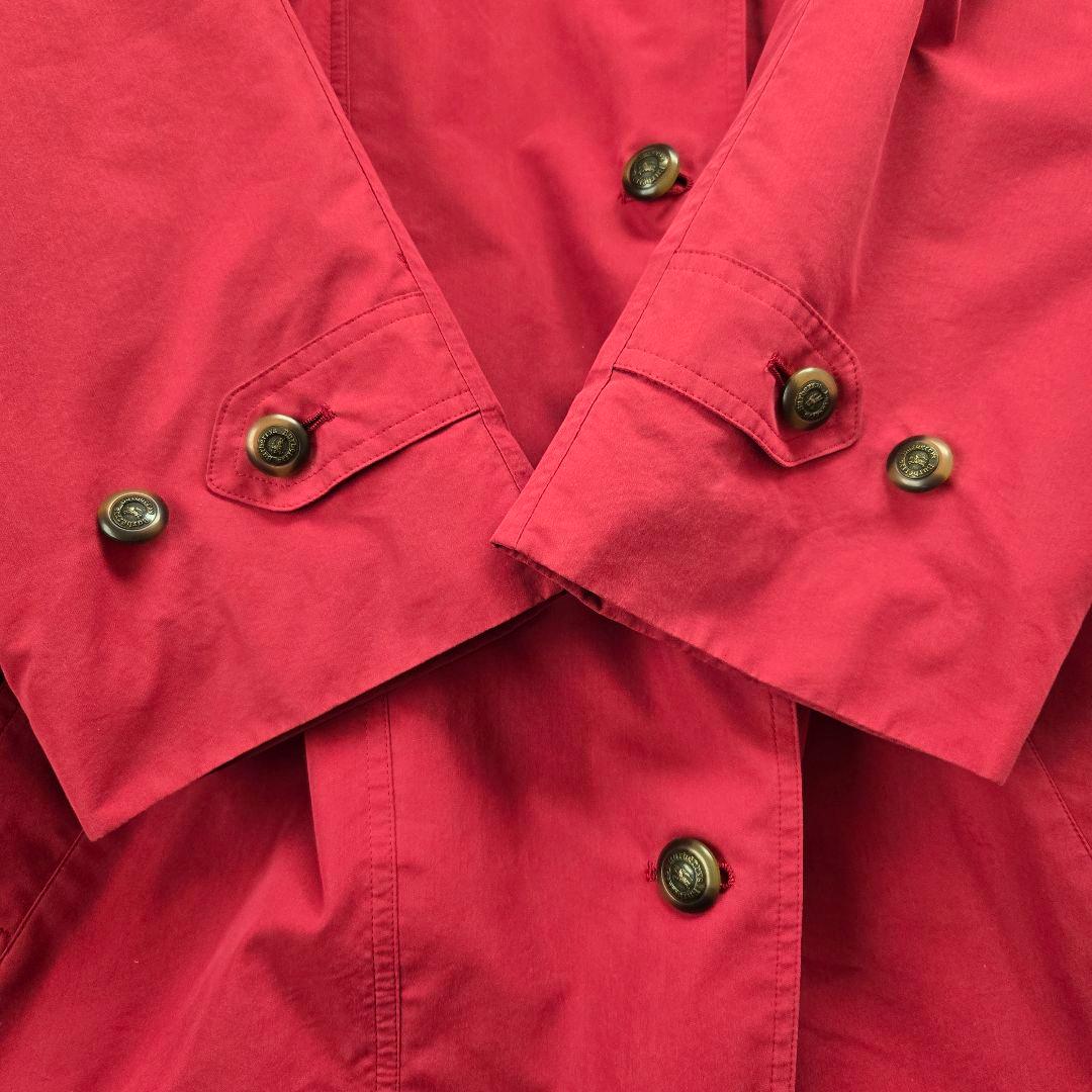 Burberrys ステンカラーコート キルティングライナー ドローコード 赤