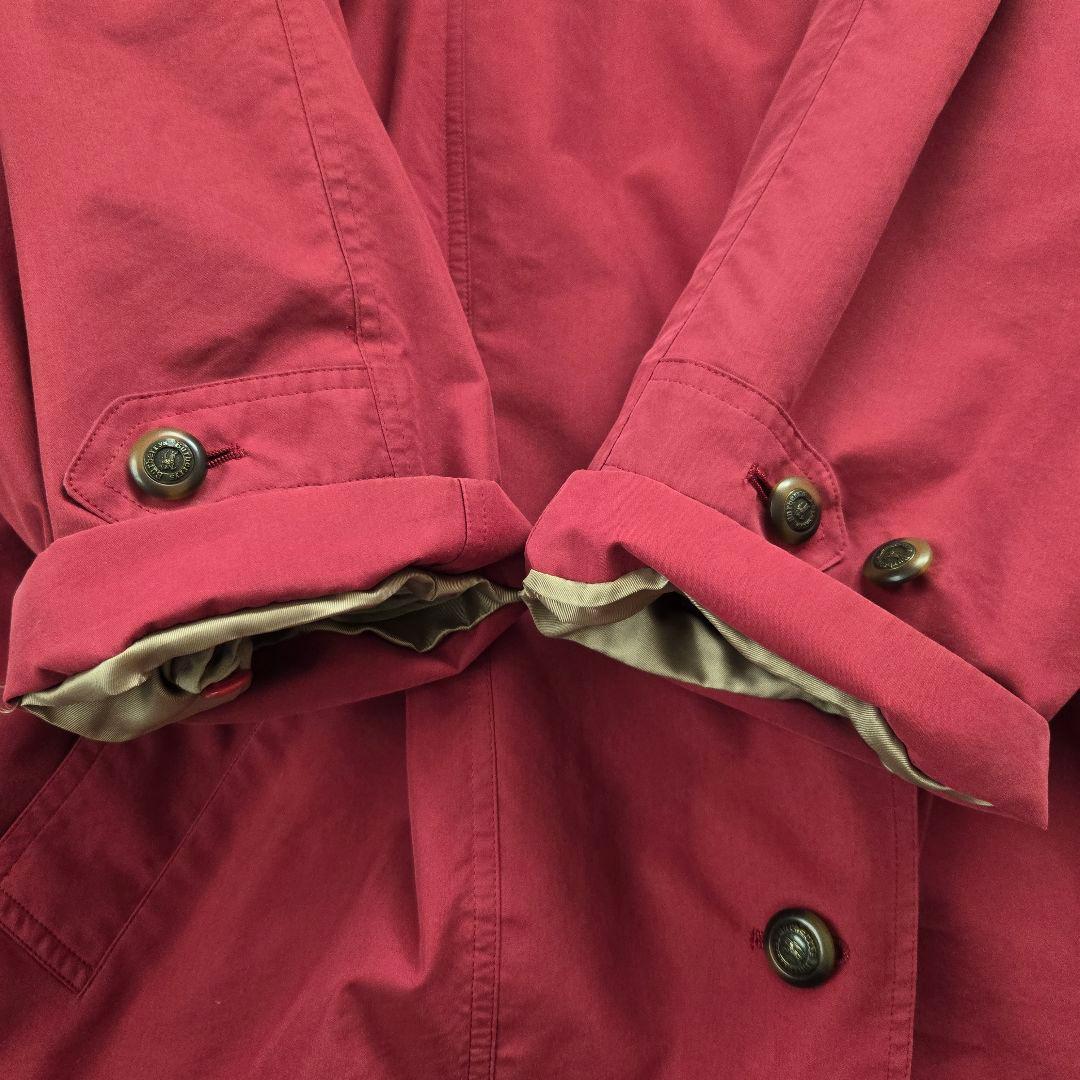 Burberrys ステンカラーコート キルティングライナー ドローコード 赤