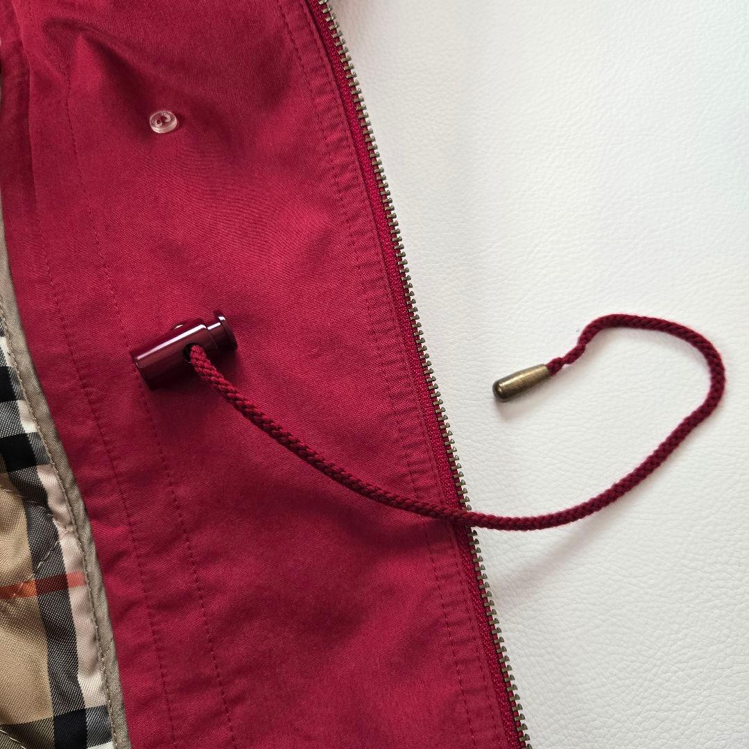 Burberrys ステンカラーコート キルティングライナー ドローコード 赤