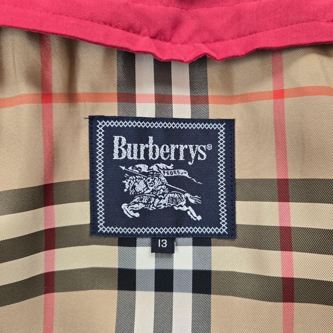 Burberrys ステンカラーコート キルティングライナー ドローコード 赤