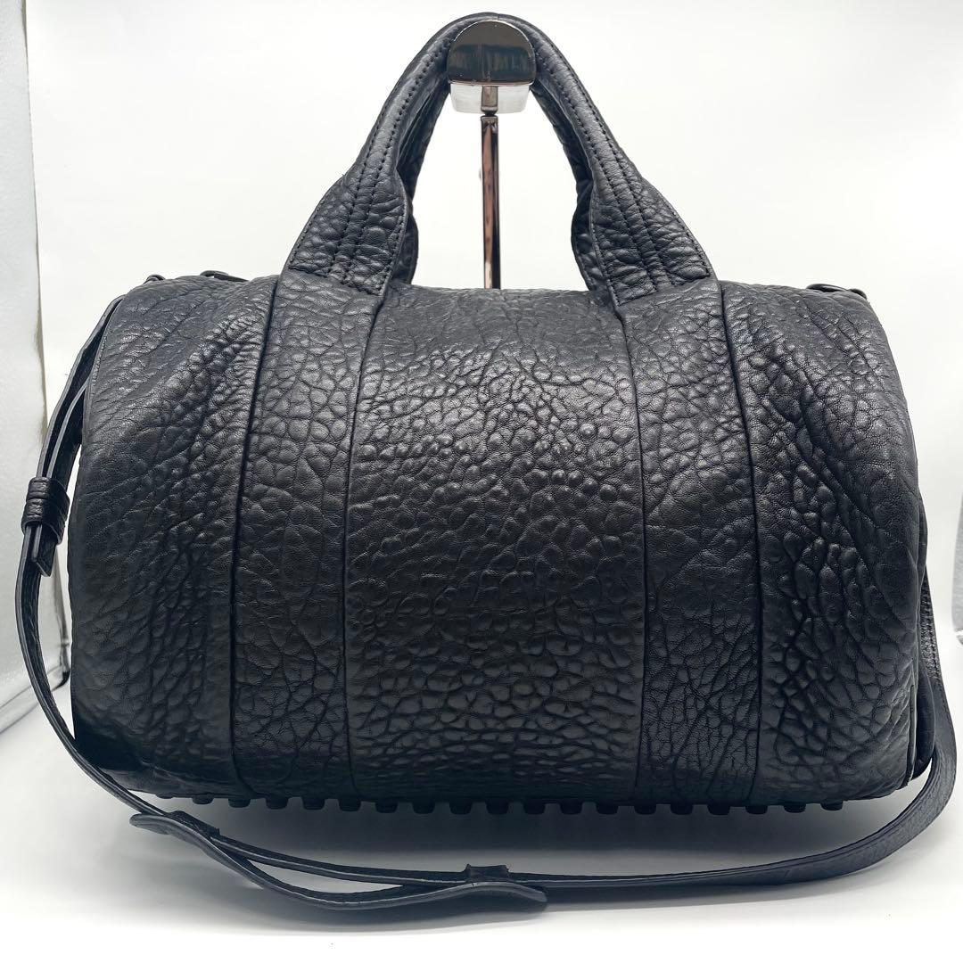 アレキサンダーワン ボストンバッグ ショルダーバッグ 2way スタッズ 黒