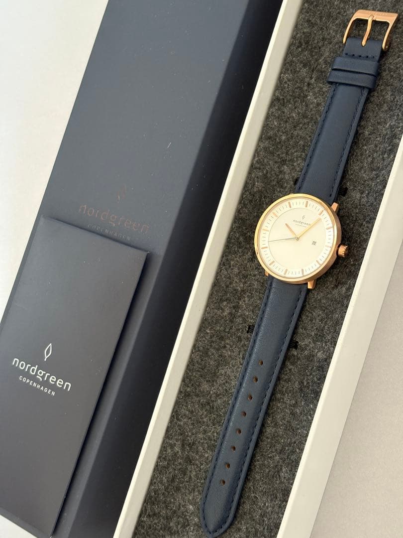 [新品未使用]ノードグリーン・フィロソファ36・ローズゴールド・電池交換後発送