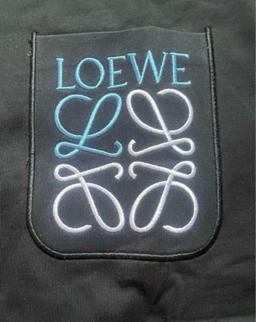 LOEWE リラックスフィット Tシャツ ロエベ 胸ポケット 刺繍 ワンポイント