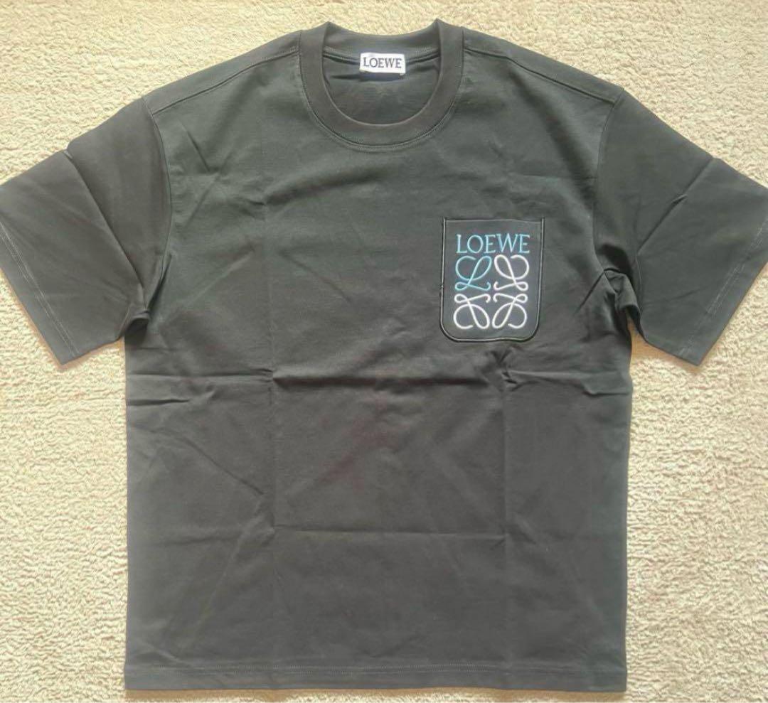 LOEWE リラックスフィット Tシャツ ロエベ 胸ポケット 刺繍 ワンポイント