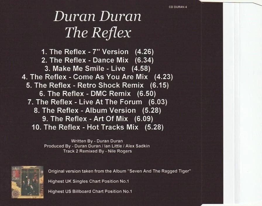 Duran Duran　The Reflex　リミックス集 貴重 CD