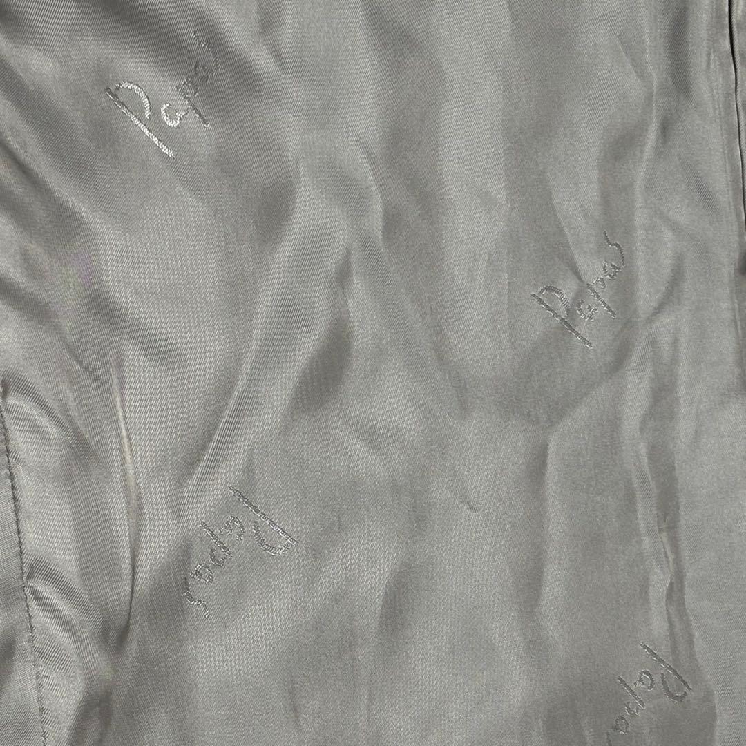 【極美品】パパス シングル テーラードジャケット カシミヤ100% グレー　Ｌ