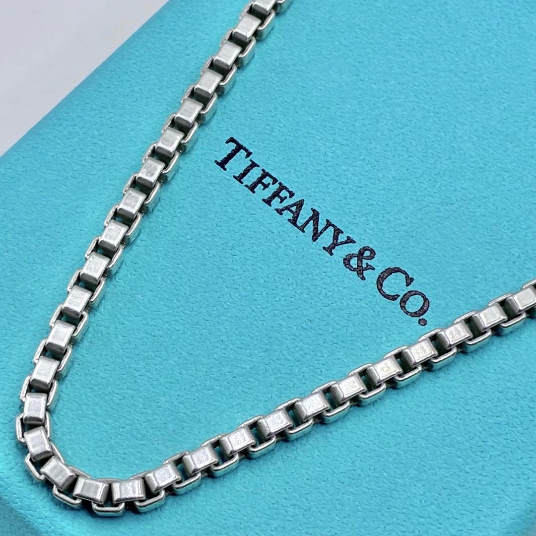 【箱、袋付き】ティファニー　ベネチアン　ネックレス　45cm　シルバー　美品