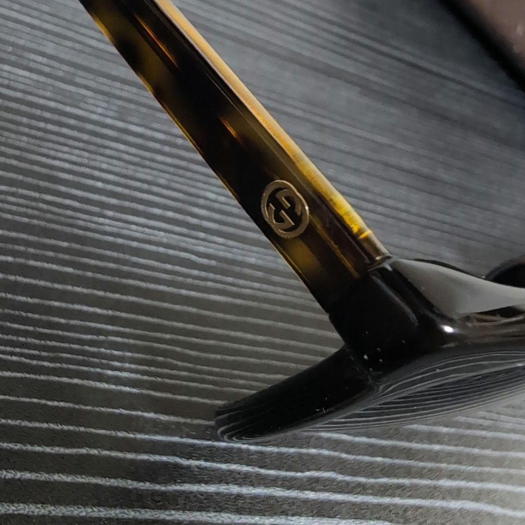 GUCCI インターロッキング加飾 大型ウェリントンサングラス