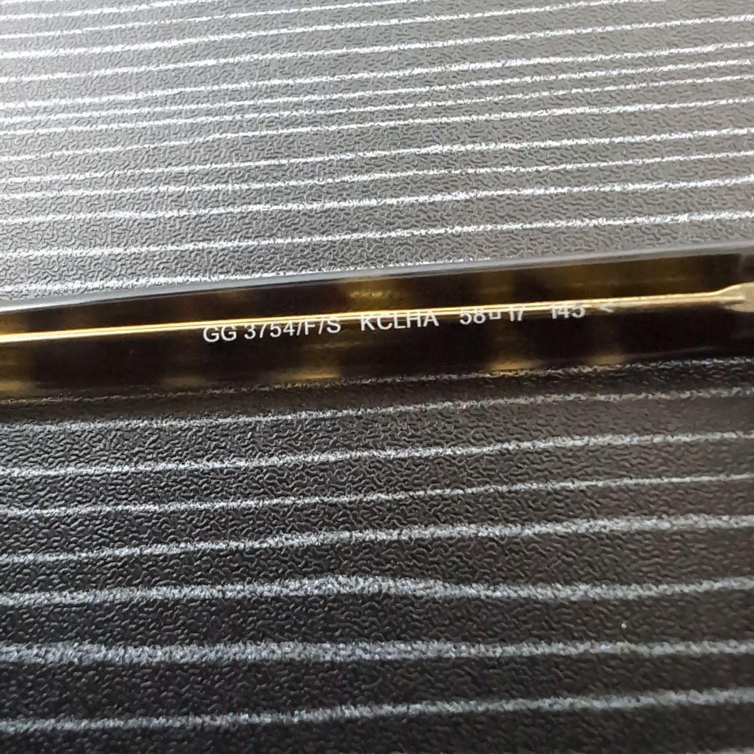 GUCCI インターロッキング加飾 大型ウェリントンサングラス