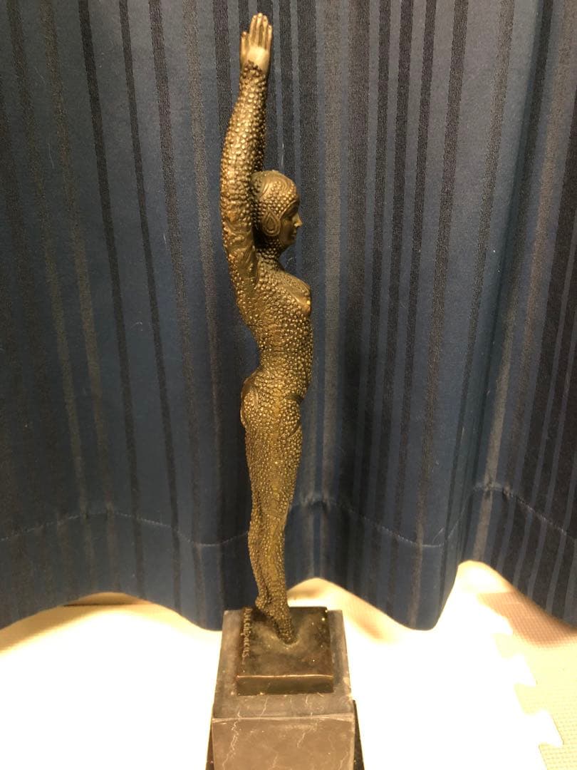 ブロンズ像　神　D.H. CHIPARUS DANCER　アールデコ　彫刻家