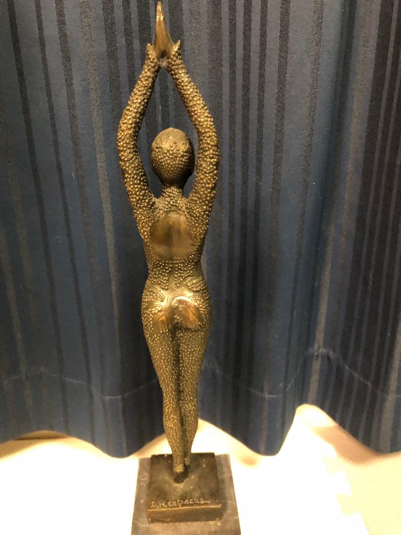 ブロンズ像　神　D.H. CHIPARUS DANCER　アールデコ　彫刻家