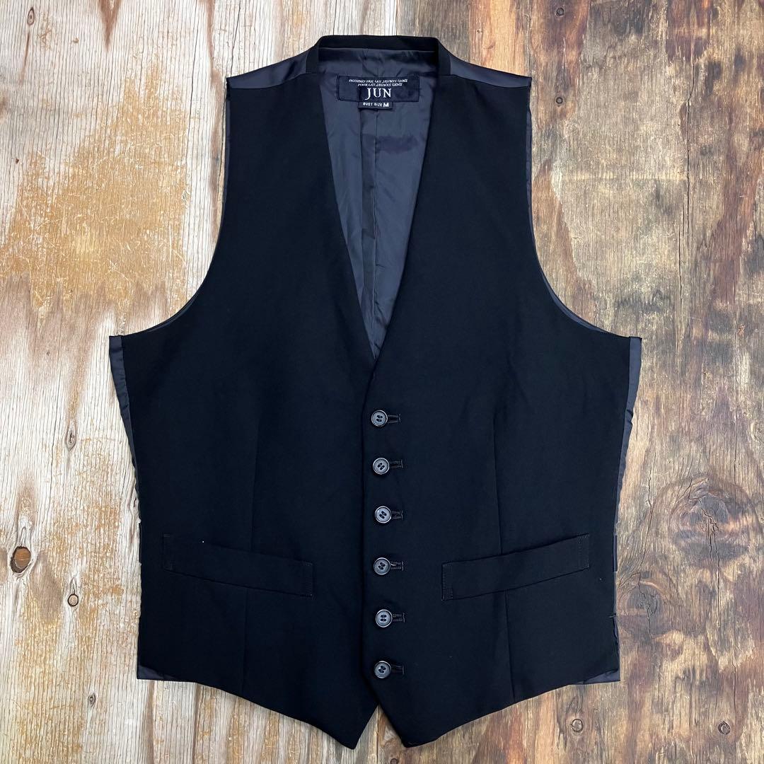 90s JUN 3ピース セットアップ ジャケット ベスト フレア スラックス