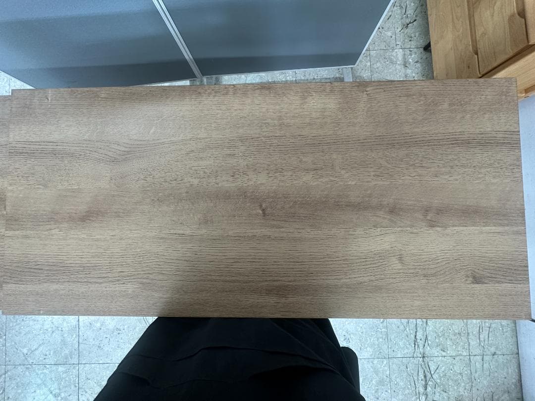 LOWYA 伸縮式キッチンカウンター 食器棚 ブラウン