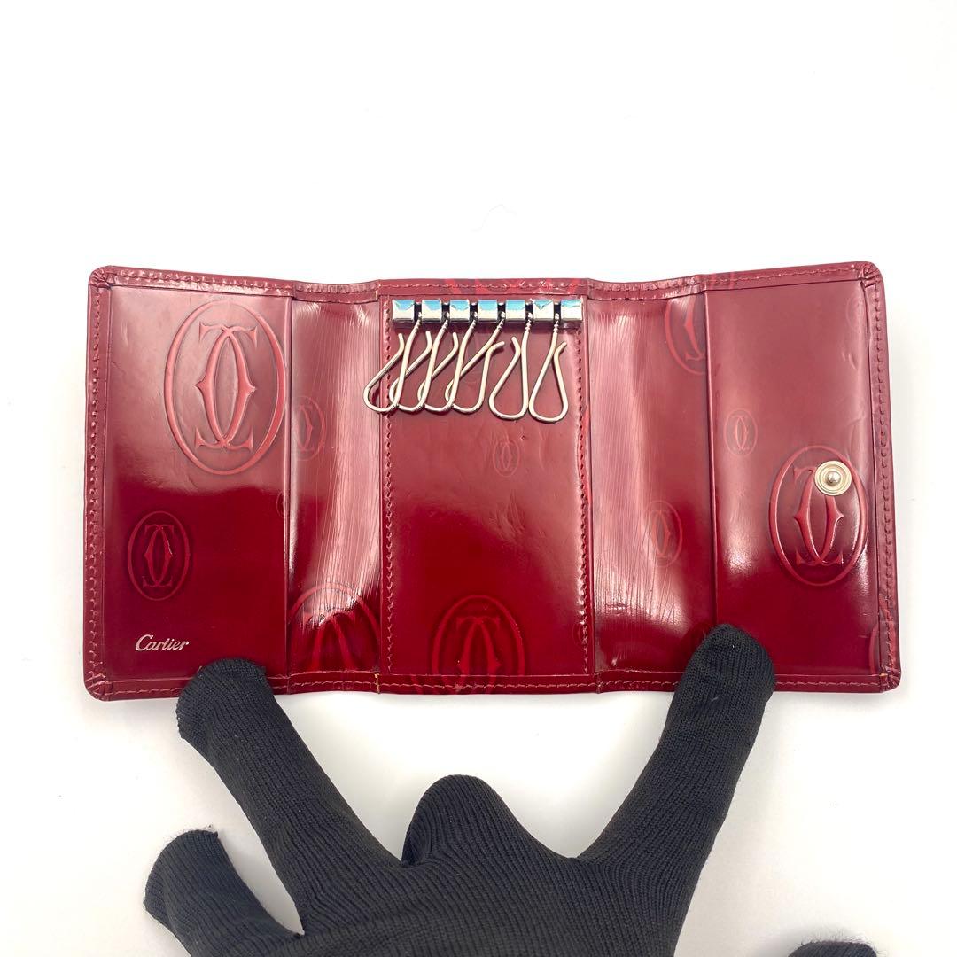 【箱付き】Cartier カルティエ ハッピーバースデー 6連 キーケース