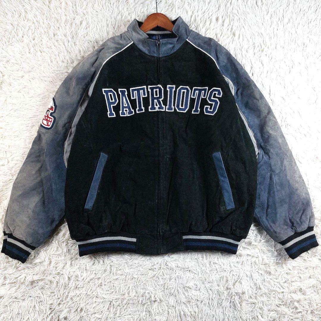 XXL 鬼フェード NFL ペイトニオッツ キルティング レザー両面 スタジャン