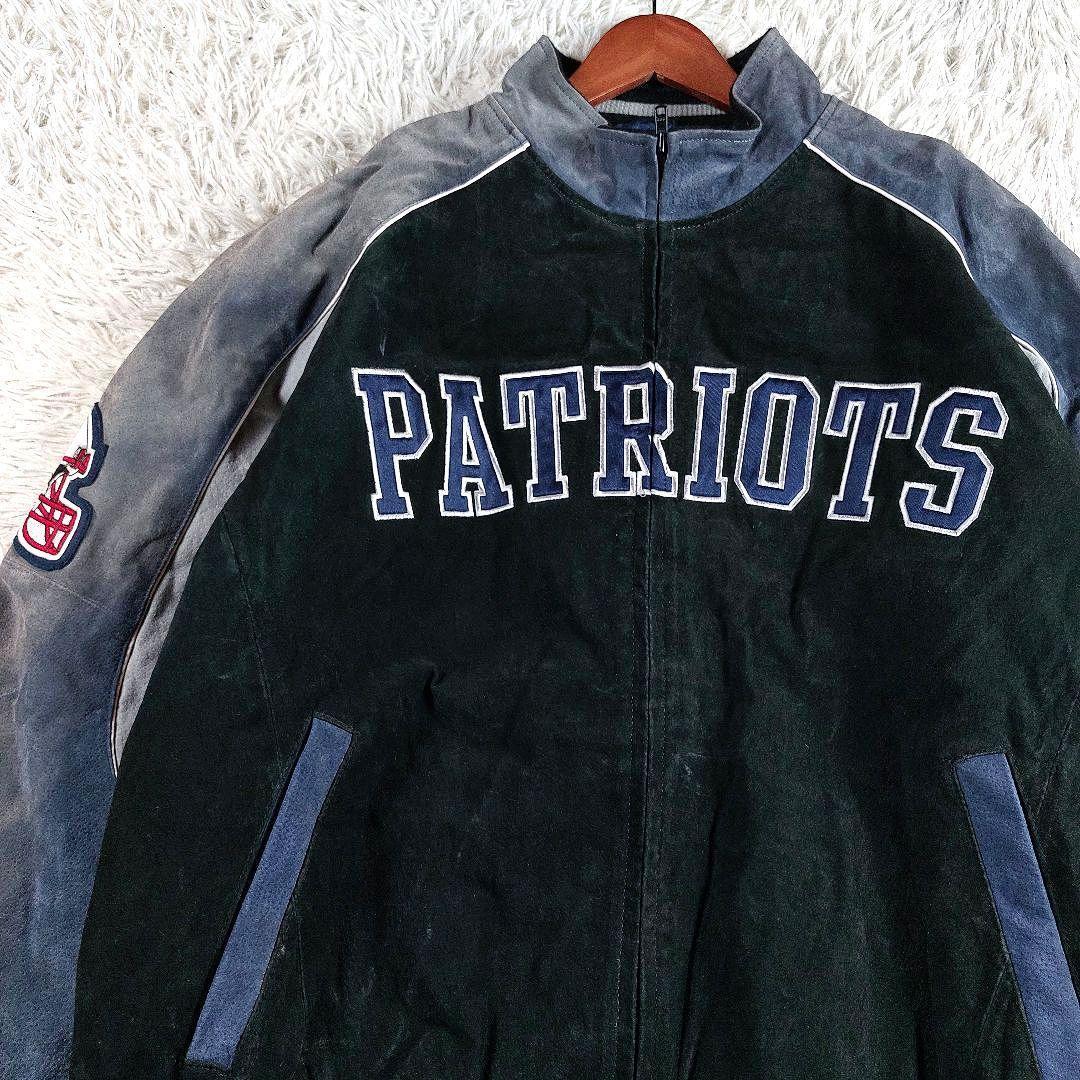 XXL 鬼フェード NFL ペイトニオッツ キルティング レザー両面 スタジャン