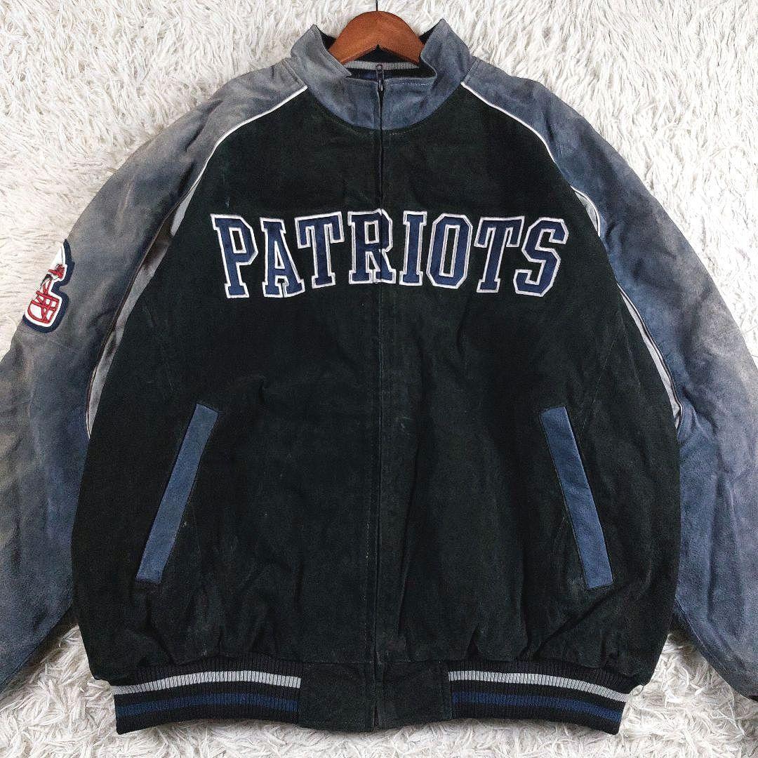 XXL 鬼フェード NFL ペイトニオッツ キルティング レザー両面 スタジャン