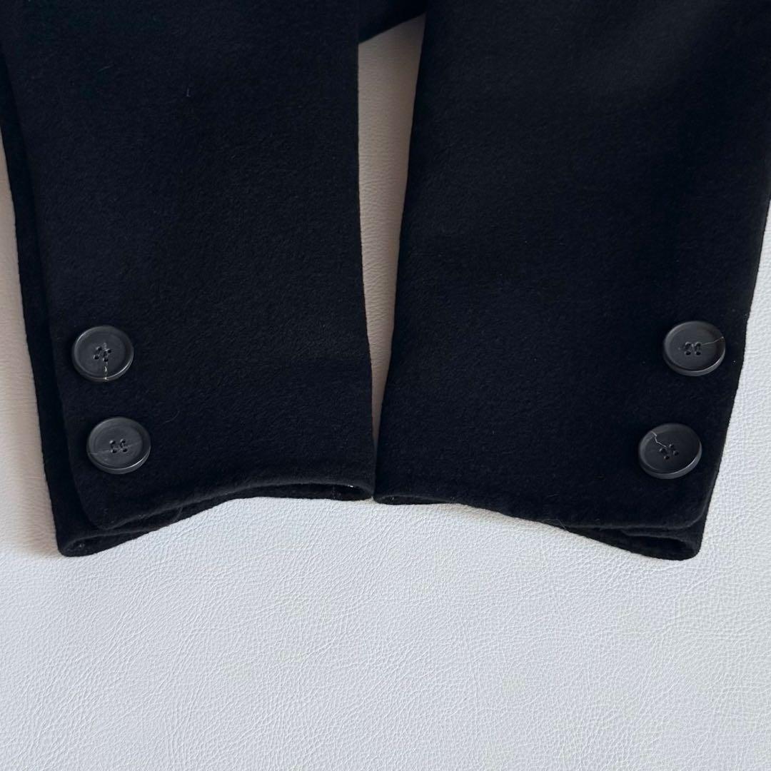 美品 AKRIS ロングコート カシミヤ アンゴラブレンド 着丈114㎝ 黒