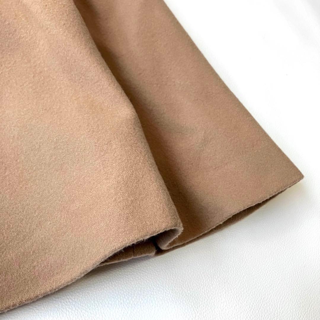 24AW ラトータリテ ステンカラーコート 定価4.9万 ロング キャメル 38