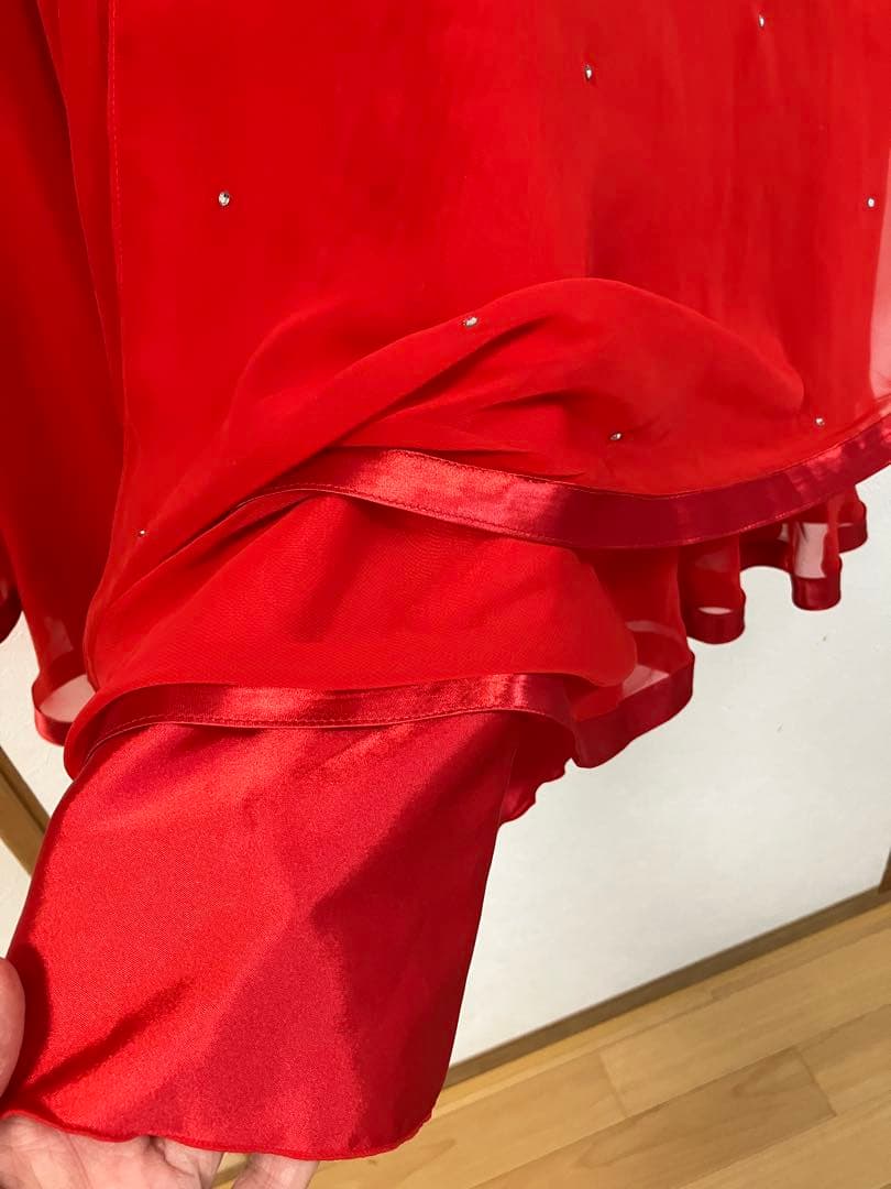 社交ダンスドレス レッスンウェア　発表会 パティー　ミニデモ　S ～M