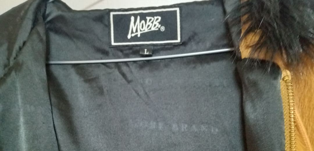 MOBB　レア L　ブラウン　ふわふわ　フード　パーカー　シャギー