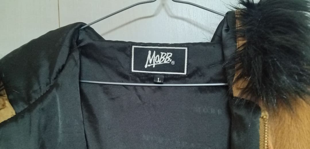 MOBB　レア L　ブラウン　ふわふわ　フード　パーカー　シャギー